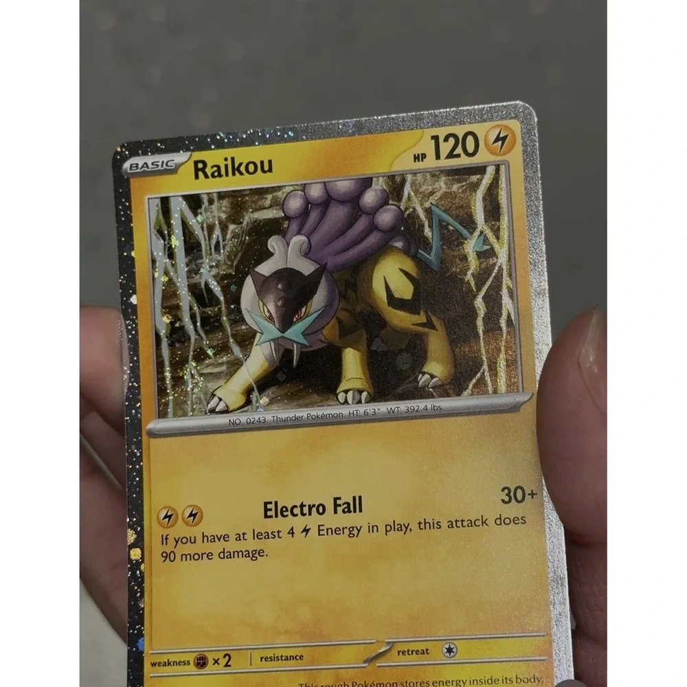 FART WHOLE SWIRL 🌀 Raikou 048/132 Mega Evolution Cosmos‎ Holo Promo Pokemon NM